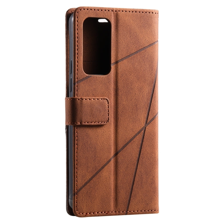 For Xiaomi Redmi 11 Prime 4G Skin Feel Splicing Leather Phone Case
