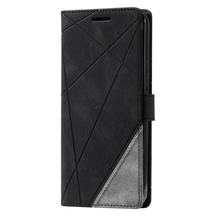 For Xiaomi Redmi 11 Prime 4G Skin Feel Splicing Leather Phone Case