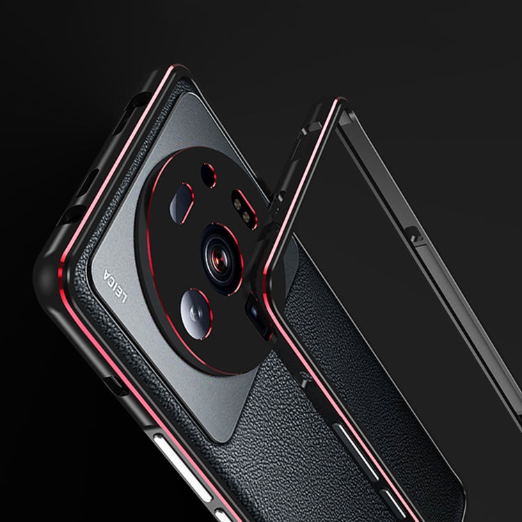 For Xiaomi 12S Ultra Aurora Metal Frame Protective Phone Case