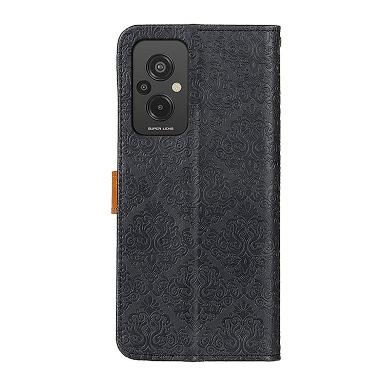 For Xiaomi Redmi 11 Prime 4G European Floral Embossed Flip Leather Phone Case