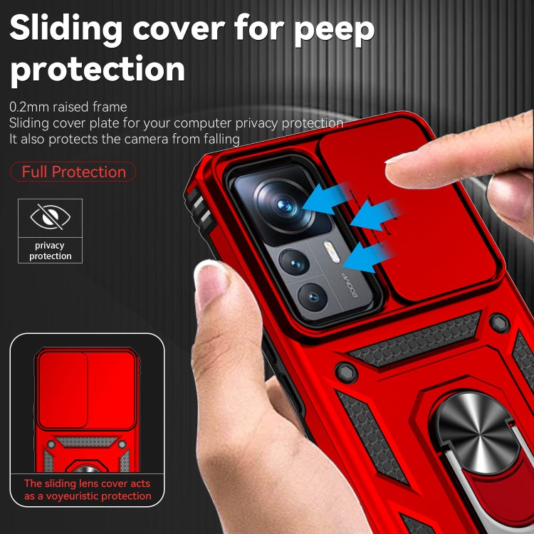 For Xiaomi 12T/12T Pro/Redmi K50 Ultra Sliding Camshield Holder Phone Case