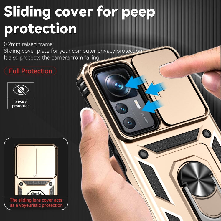 For Xiaomi 12T/12T Pro/Redmi K50 Ultra Sliding Camshield Holder Phone Case