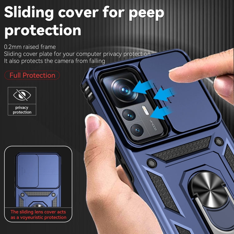 For Xiaomi 12T/12T Pro/Redmi K50 Ultra Sliding Camshield Holder Phone Case
