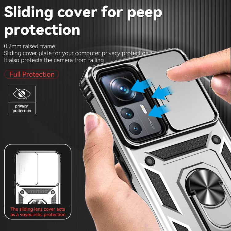 For Xiaomi 12T/12T Pro/Redmi K50 Ultra Sliding Camshield Holder Phone Case