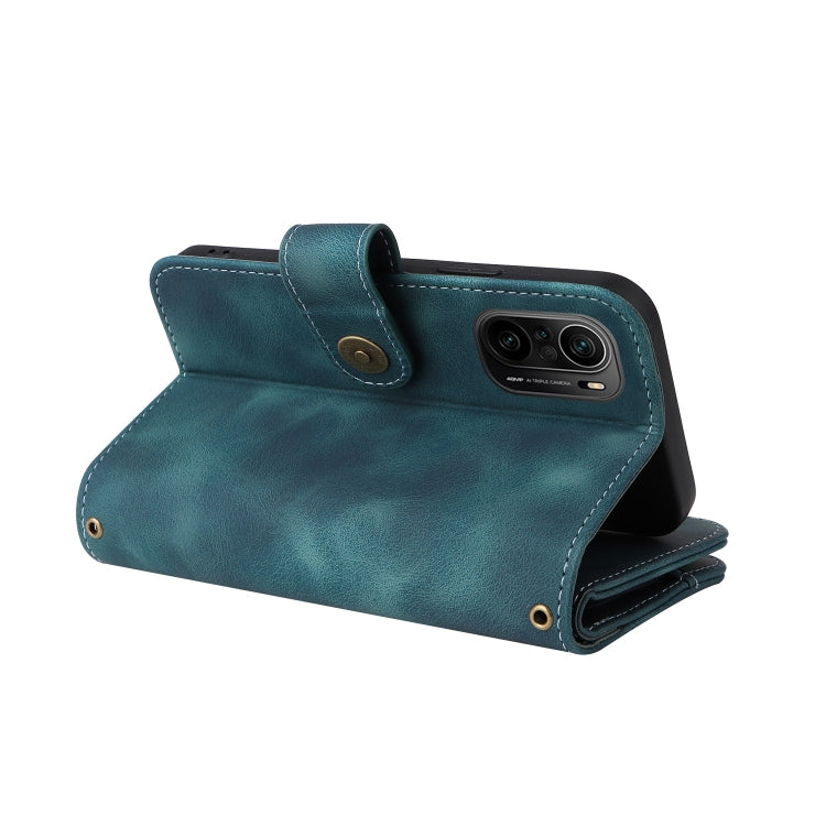 For Xiaomi Redmi K40 / Poco F3 Multifunctional Card Slot Zipper Wallet Leather Phone Case