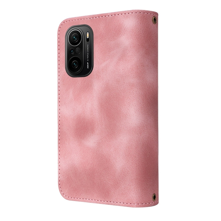 For Xiaomi Redmi K40 / Poco F3 Multifunctional Card Slot Zipper Wallet Leather Phone Case