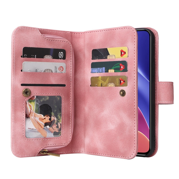 For Xiaomi Redmi K40 / Poco F3 Multifunctional Card Slot Zipper Wallet Leather Phone Case