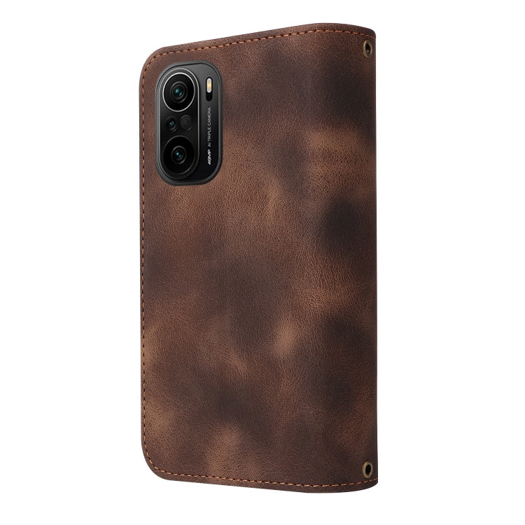 For Xiaomi Redmi K40 / Poco F3 Multifunctional Card Slot Zipper Wallet Leather Phone Case