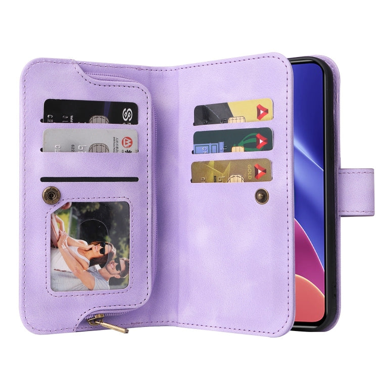 For Xiaomi Redmi K40 / Poco F3 Multifunctional Card Slot Zipper Wallet Leather Phone Case