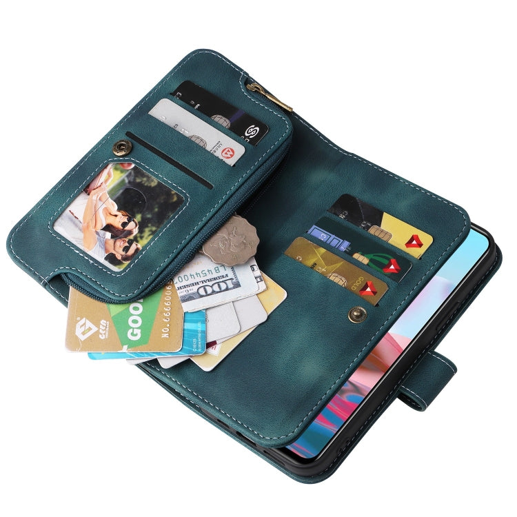 For Xiaomi Redmi Note 10 4G Multifunctional Card Slot Zipper Wallet Leather Phone Case