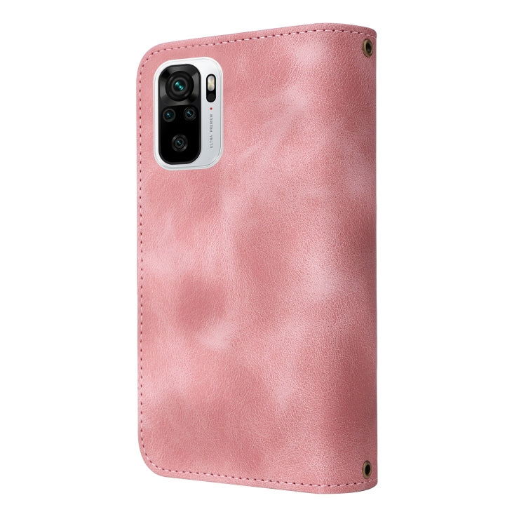 For Xiaomi Redmi Note 10 4G Multifunctional Card Slot Zipper Wallet Leather Phone Case