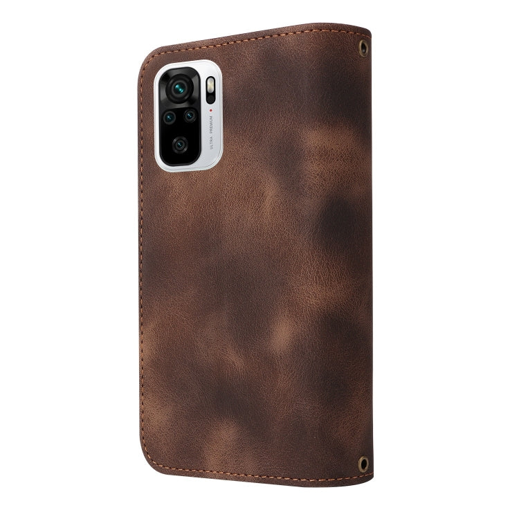 For Xiaomi Redmi Note 10 4G Multifunctional Card Slot Zipper Wallet Leather Phone Case