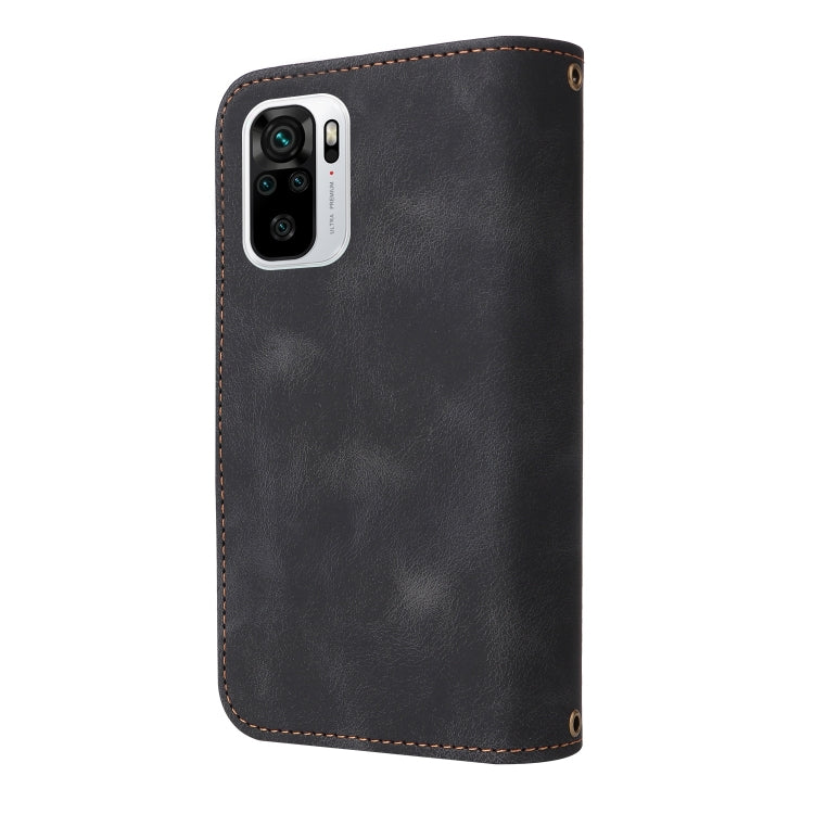 For Xiaomi Redmi Note 10 4G Multifunctional Card Slot Zipper Wallet Leather Phone Case