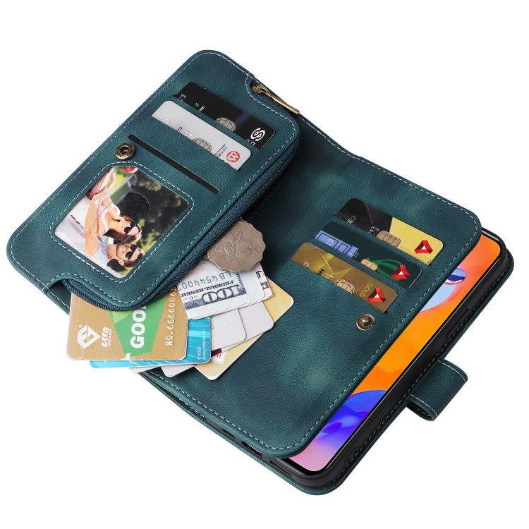 For Xiaomi Redmi Note 11 Pro Global Multifunctional Card Slot Zipper Wallet Leather Phone Case