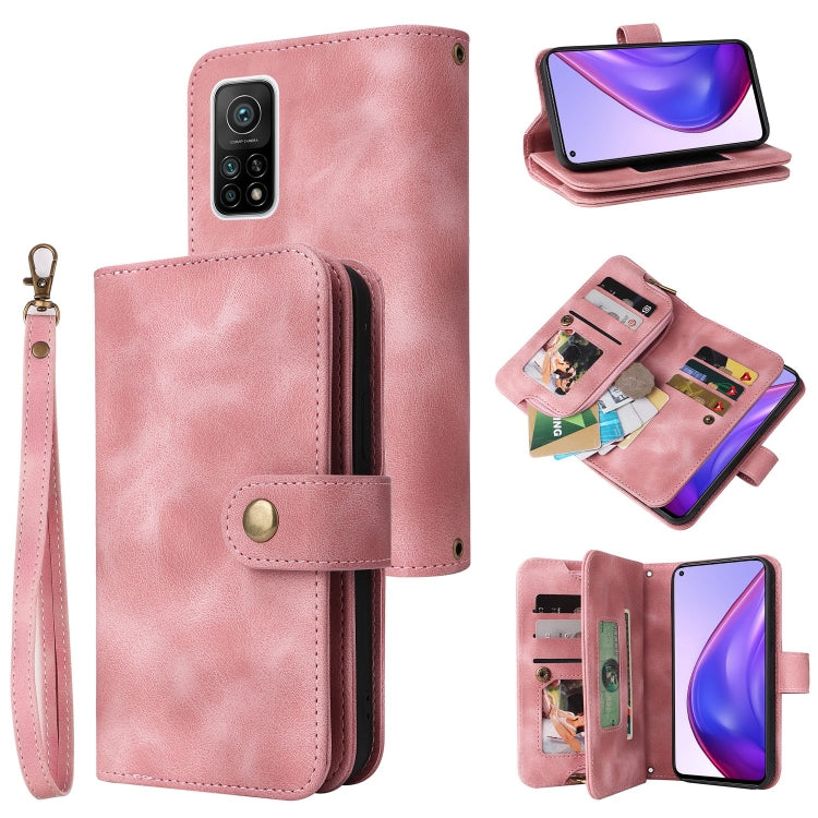 For Xiaomi Mi 10T 5G / 10T Pro 5G Multifunctional Card Slot Zipper Wallet Leather Phone Case