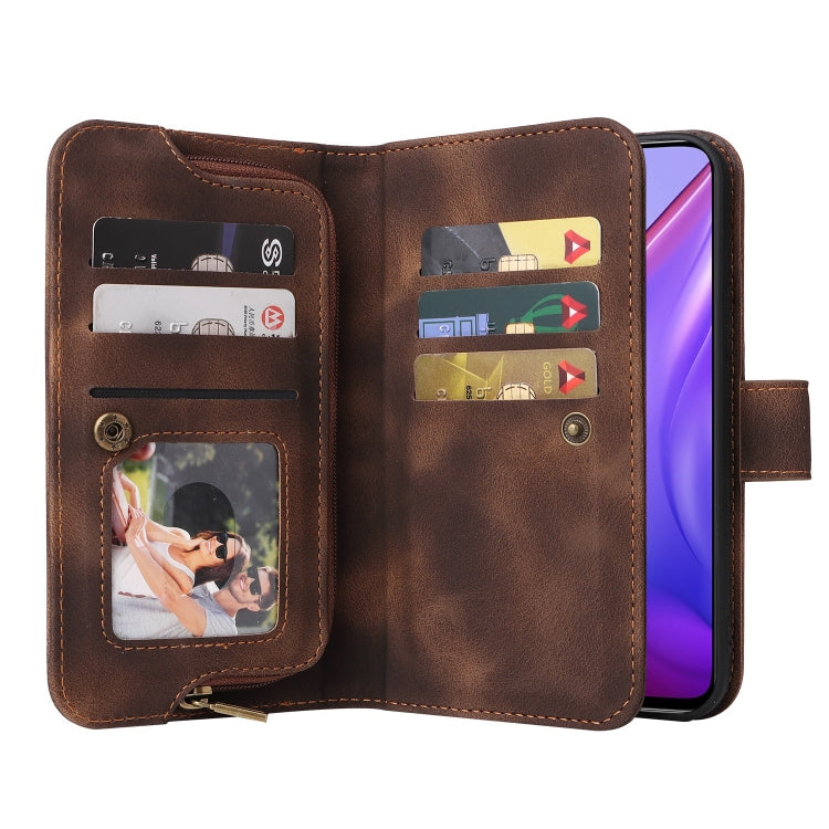 For Xiaomi Mi 10T 5G / 10T Pro 5G Multifunctional Card Slot Zipper Wallet Leather Phone Case