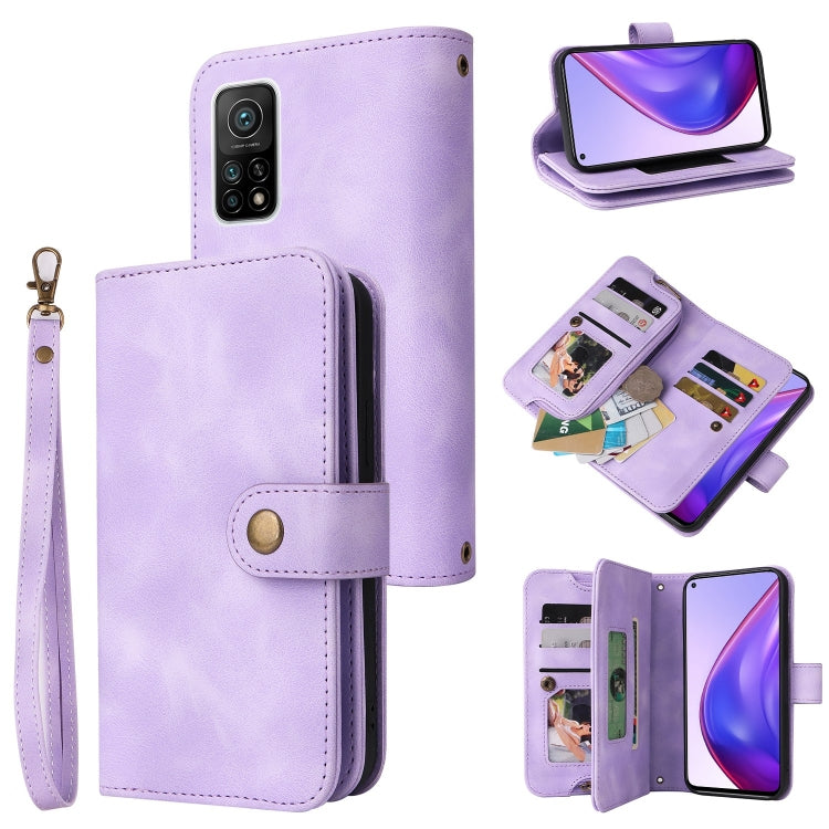 For Xiaomi Mi 10T 5G / 10T Pro 5G Multifunctional Card Slot Zipper Wallet Leather Phone Case
