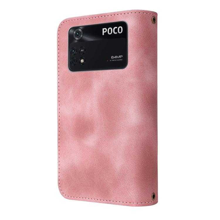For Xiaomi Poco M4 Pro 5G Multifunctional Card Slot Zipper Wallet Leather Phone Case