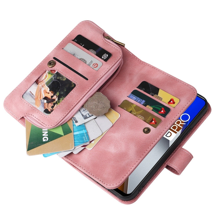 For Xiaomi Poco M4 Pro 5G Multifunctional Card Slot Zipper Wallet Leather Phone Case