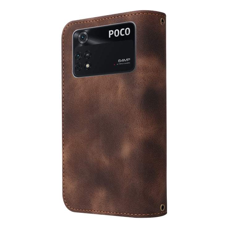 For Xiaomi Poco M4 Pro 5G Multifunctional Card Slot Zipper Wallet Leather Phone Case