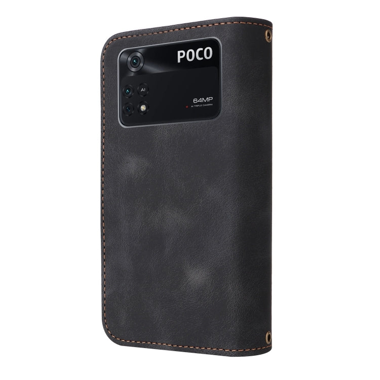 For Xiaomi Poco M4 Pro 5G Multifunctional Card Slot Zipper Wallet Leather Phone Case