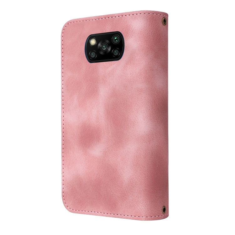 For Xiaomi Poco X3 NFC Multifunctional Card Slot Zipper Wallet Leather Phone Case