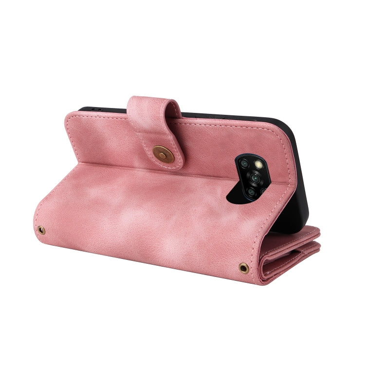 For Xiaomi Poco X3 NFC Multifunctional Card Slot Zipper Wallet Leather Phone Case