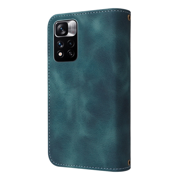 For Xiaomi Redmi Note 11 Global Multifunctional Card Slot Zipper Wallet Leather Phone Case