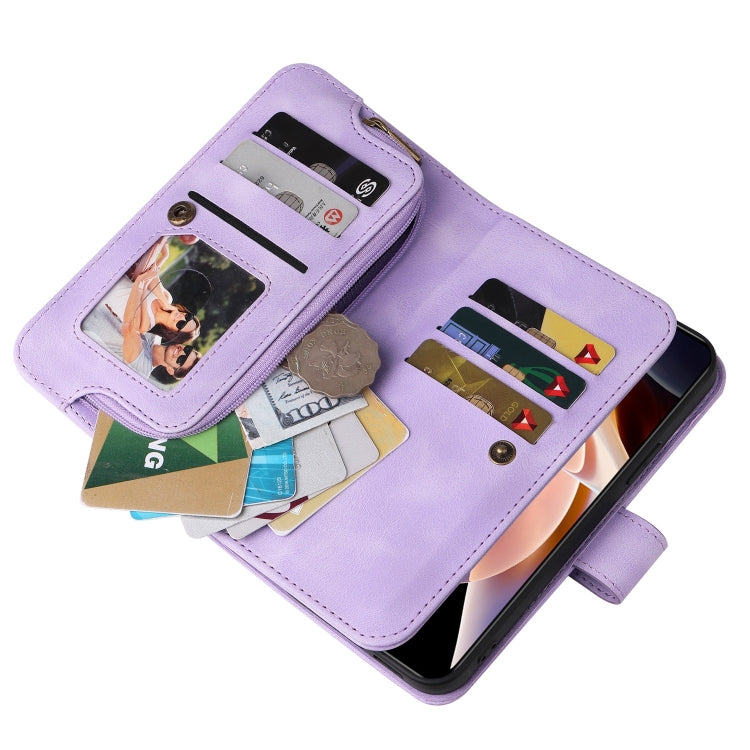 For Xiaomi Redmi Note 11 Global Multifunctional Card Slot Zipper Wallet Leather Phone Case
