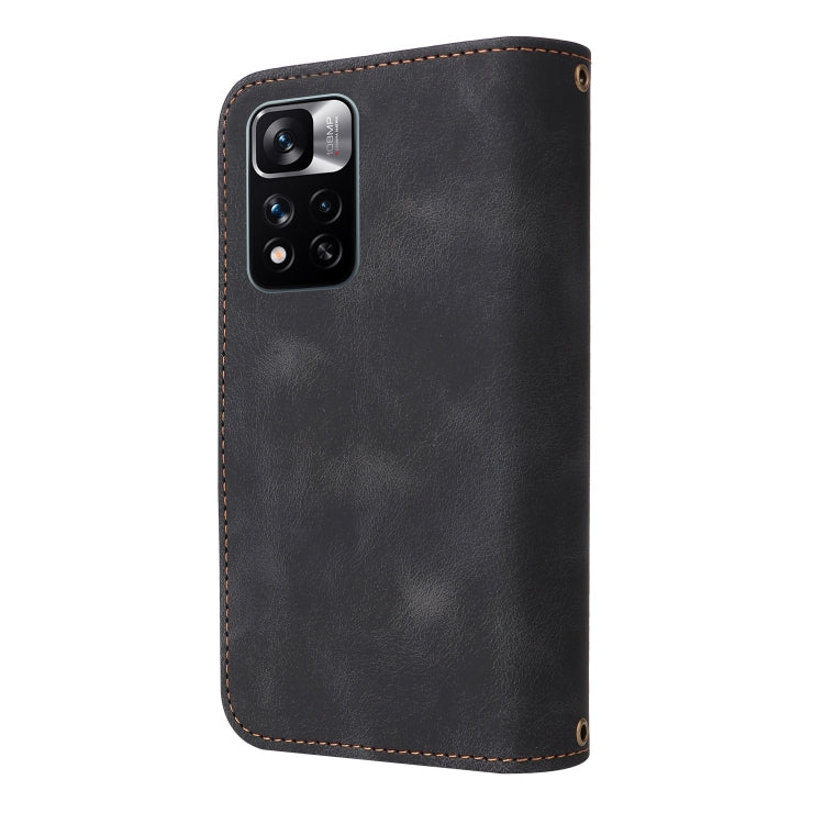 For Xiaomi Redmi Note 11 Global Multifunctional Card Slot Zipper Wallet Leather Phone Case