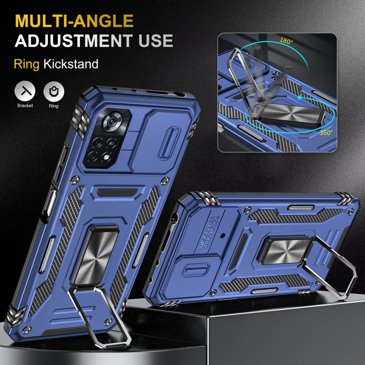 For Xiaomi Poco X4 Pro 5G Armor PC + TPU Camera Shield Phone Case