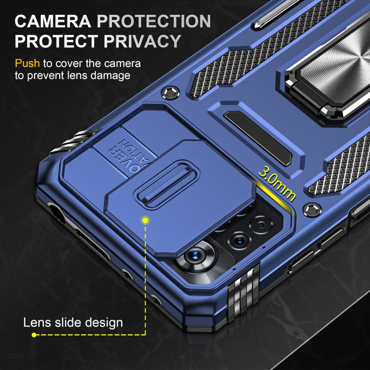 For Xiaomi Poco X4 Pro 5G Armor PC + TPU Camera Shield Phone Case