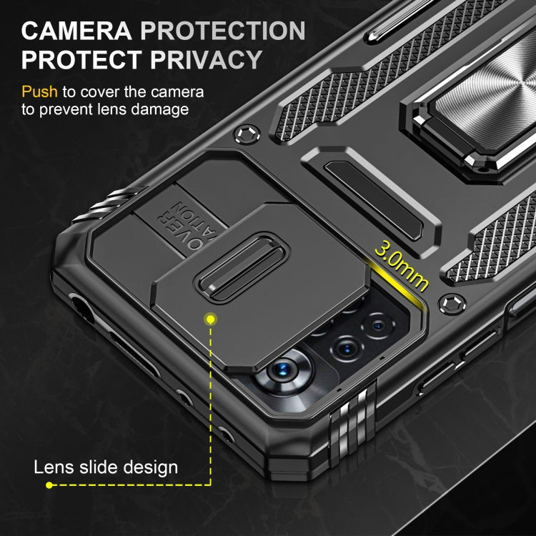 For Xiaomi Poco X4 Pro 5G Armor PC + TPU Camera Shield Phone Case