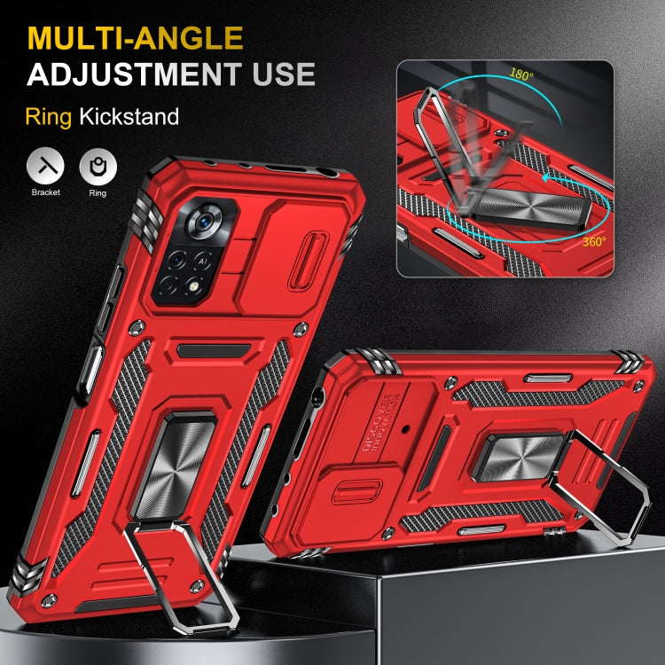 For Xiaomi Poco X4 Pro 5G Armor PC + TPU Camera Shield Phone Case