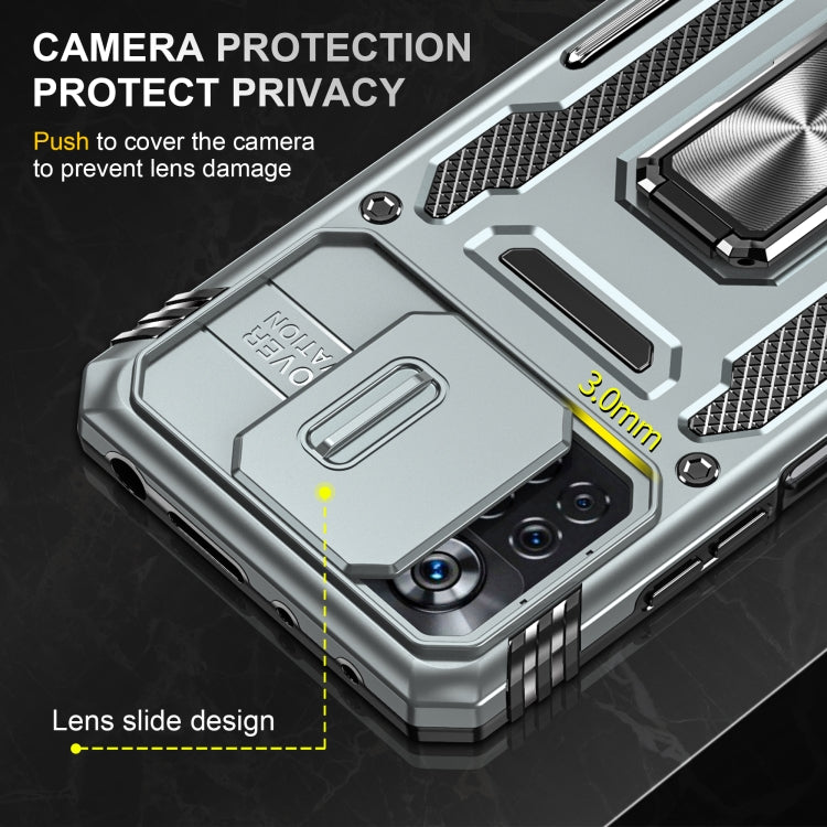 For Xiaomi Poco X4 Pro 5G Armor PC + TPU Camera Shield Phone Case