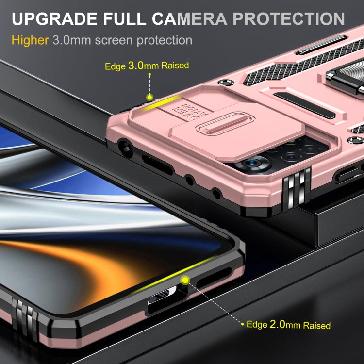 For Xiaomi Poco X4 Pro 5G Armor PC + TPU Camera Shield Phone Case