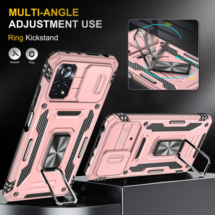 For Xiaomi Poco X4 Pro 5G Armor PC + TPU Camera Shield Phone Case