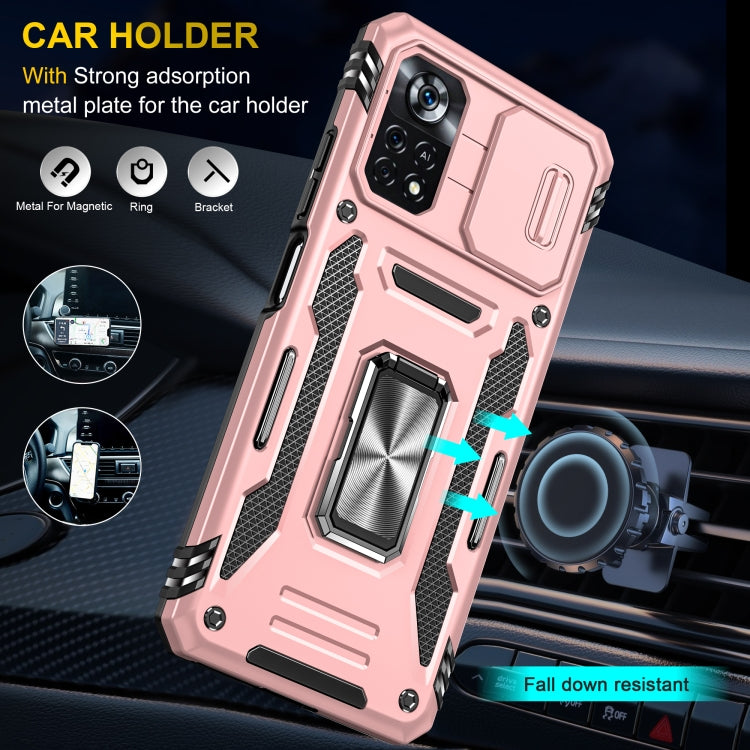 For Xiaomi Poco X4 Pro 5G Armor PC + TPU Camera Shield Phone Case