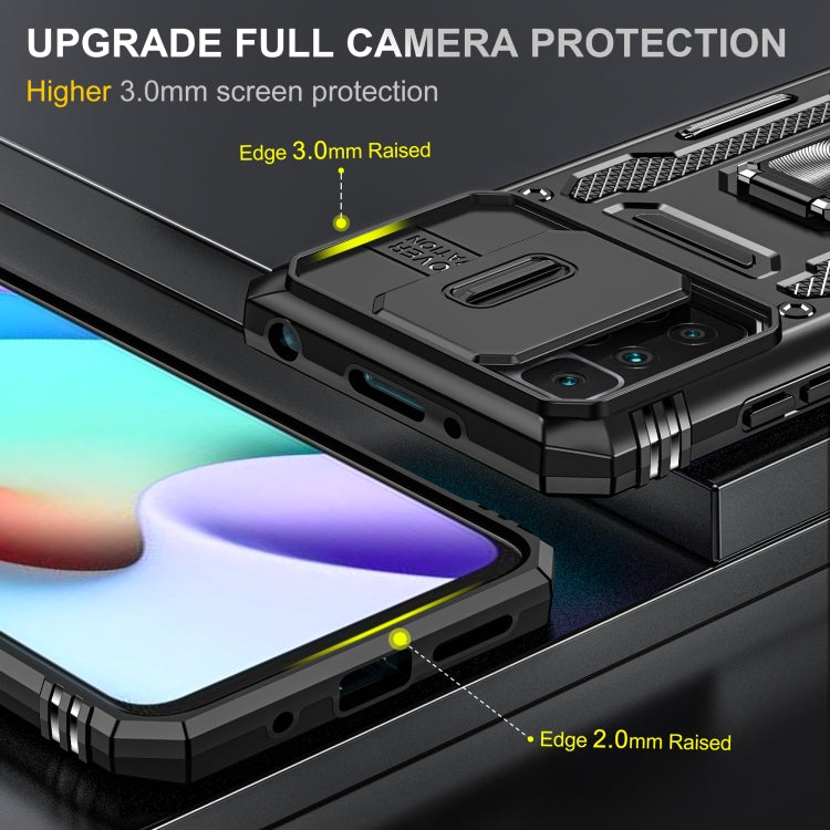 For Xiaomi Redmi 10 Armor PC + TPU Camera Shield Phone Case