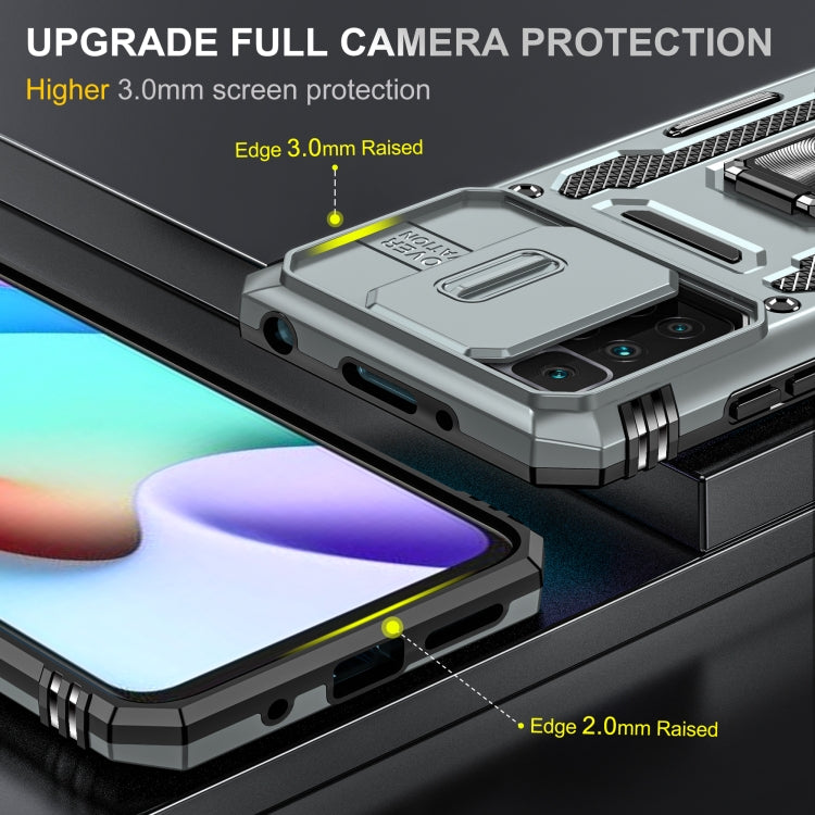 For Xiaomi Redmi 10 Armor PC + TPU Camera Shield Phone Case