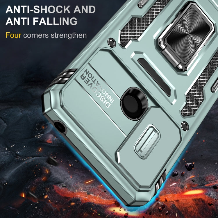 For Xiaomi Redmi 10C Armor PC + TPU Camera Shield Phone Case