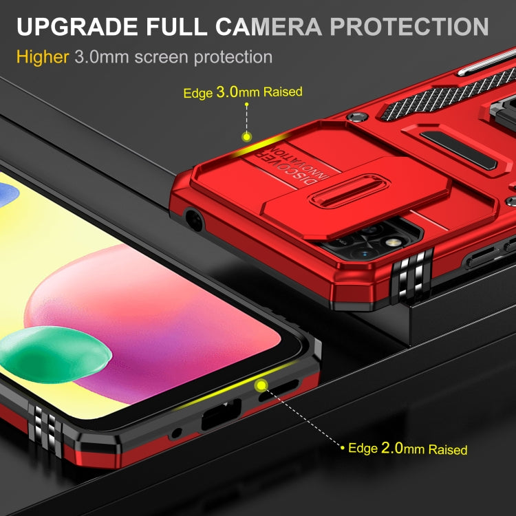 For Xiaomi Redmi 10C Armor PC + TPU Camera Shield Phone Case