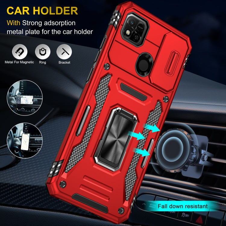 For Xiaomi Redmi 10C Armor PC + TPU Camera Shield Phone Case