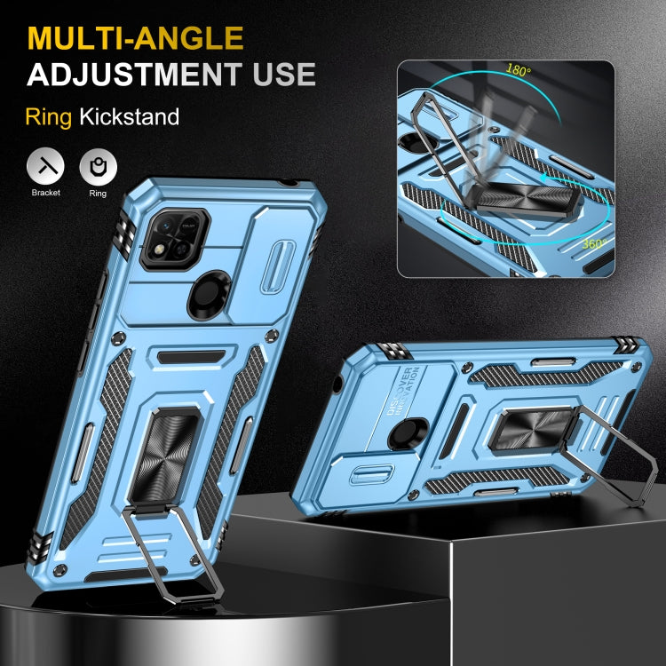 For Xiaomi Redmi 10C Armor PC + TPU Camera Shield Phone Case