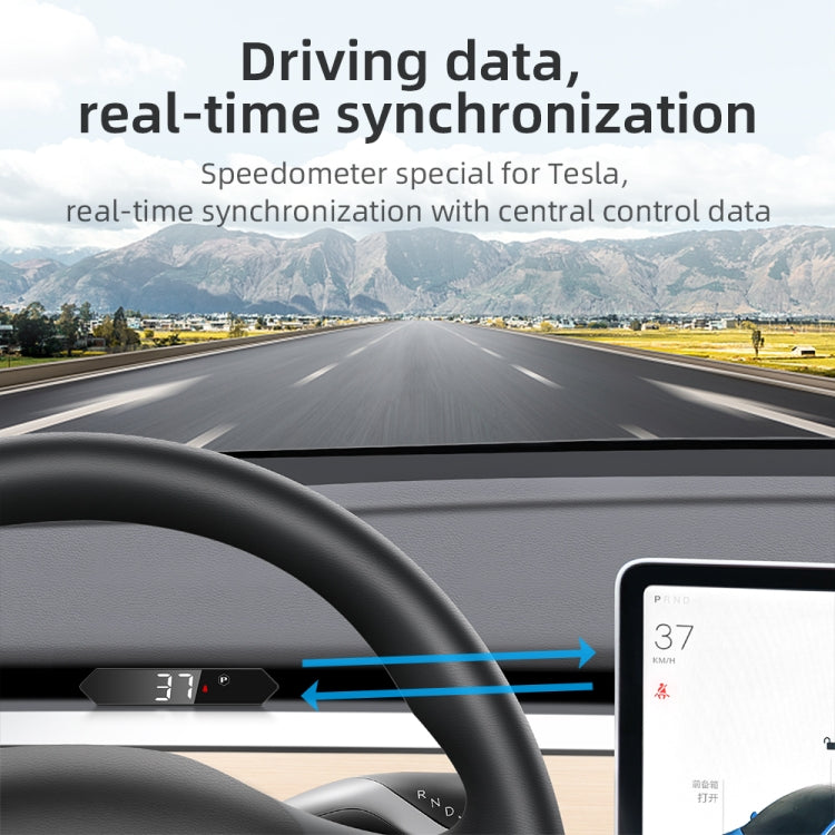 T5 For Tesla Model Y / 3 2019- Car 3 inch HUD Head-up Display