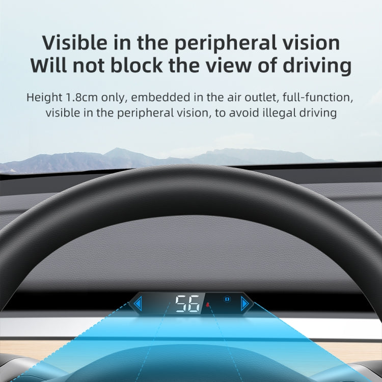 T5 For Tesla Model Y / 3 2019- Car 3 inch HUD Head-up Display