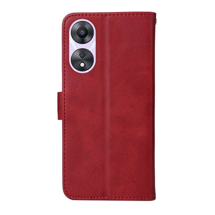 For OPPO A58 5G Classic Calf Texture Flip Leather Phone Case