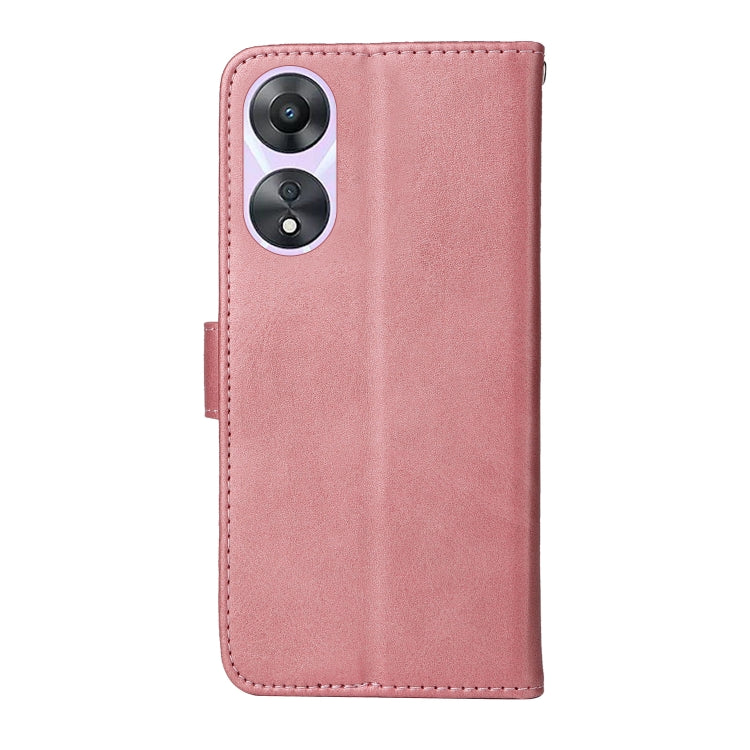 For OPPO A58 5G Classic Calf Texture Flip Leather Phone Case