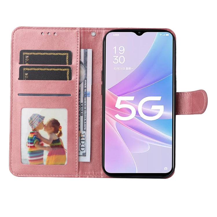 For OPPO A58 5G Classic Calf Texture Flip Leather Phone Case