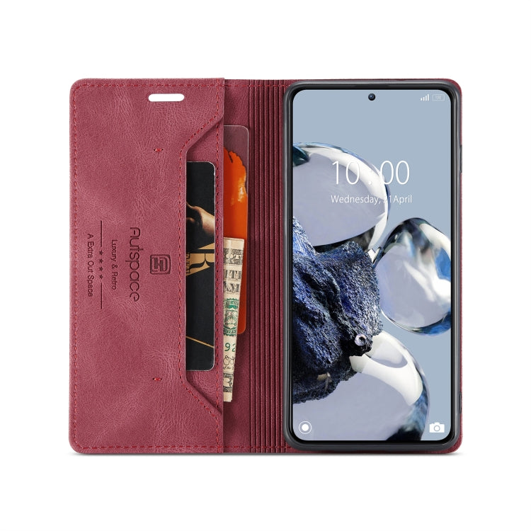 For Xiaomi 12Tï¼12T Pro AutSpace A01 Retro Skin-feel Crazy Horse Texture Leather Phone Case